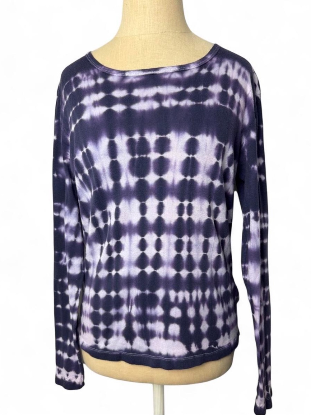 Vintage Whimsigoth Cotton Tie-Dye Long Sleeve Top